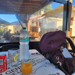 Filling up on liquids only; stomach still a bit queezy)