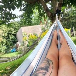 Abhängen im Garten