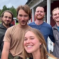 v.l. Jules, Ivar, Hugo, Karel, Jana