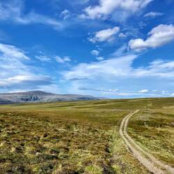 Aufstieg zum Hügel Loddegiekas