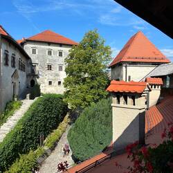 Bled castle. Lots of stairs to climb