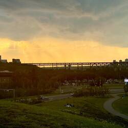 Sonnenuntergang auf dem Queen Elisabeth Hill