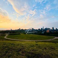 Sonnenuntergang auf dem Queen Elisabeth Hill