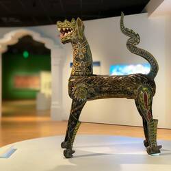 Guardian Lion ... served as a temple guardian to ward off evil ... Northern Thailand.