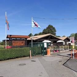 Einfahrt zum Campingplatz