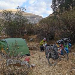 Frühstück an unserem Canyon Campspot