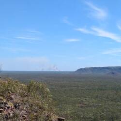 Fire in the distance