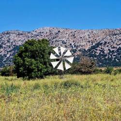 Typisches Windrad in der Lasithi Hochebene