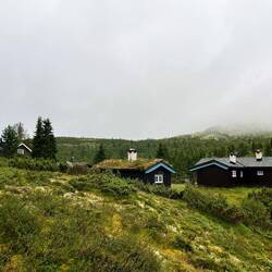 ..wieder die typischen Holzhäuser..