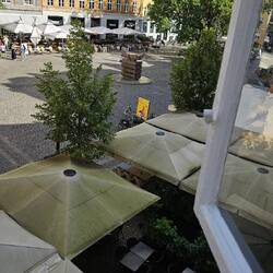 The view from our windows in Copenhagen.
