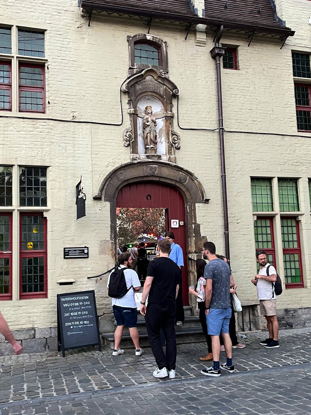 Entrance to beer garden & concert