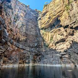 Jim Jim's Falls - there are a few humans in here for scale