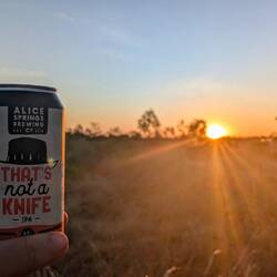 Good beer at sunset - a must