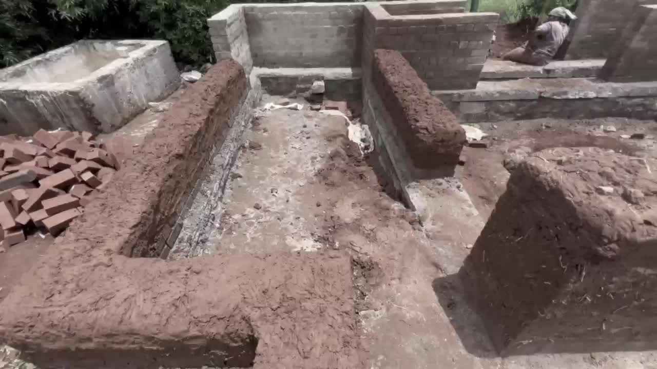 Building a mud house