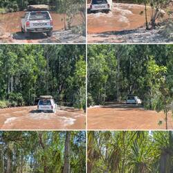 Deepest creek we drove through