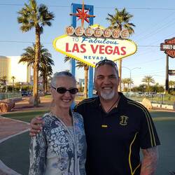 Famous Las Vegas landmark sign