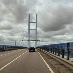 Über die Rügebrücke zurück aufs Festland