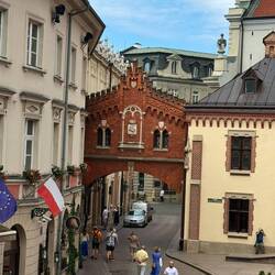 View of city gate from the defensive walls