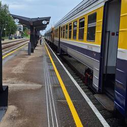 Der Zug nach Riga verkehrt täglich drei mal