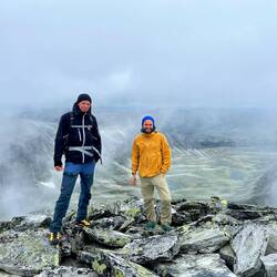 Am Gipfel angekommen..