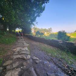 Private property right after the tunnel and fountain