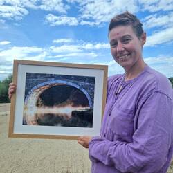 Happy to get a new photo framed for the wall