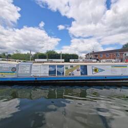 Unfortunately this welcome boat was closed; the manager was on holiday