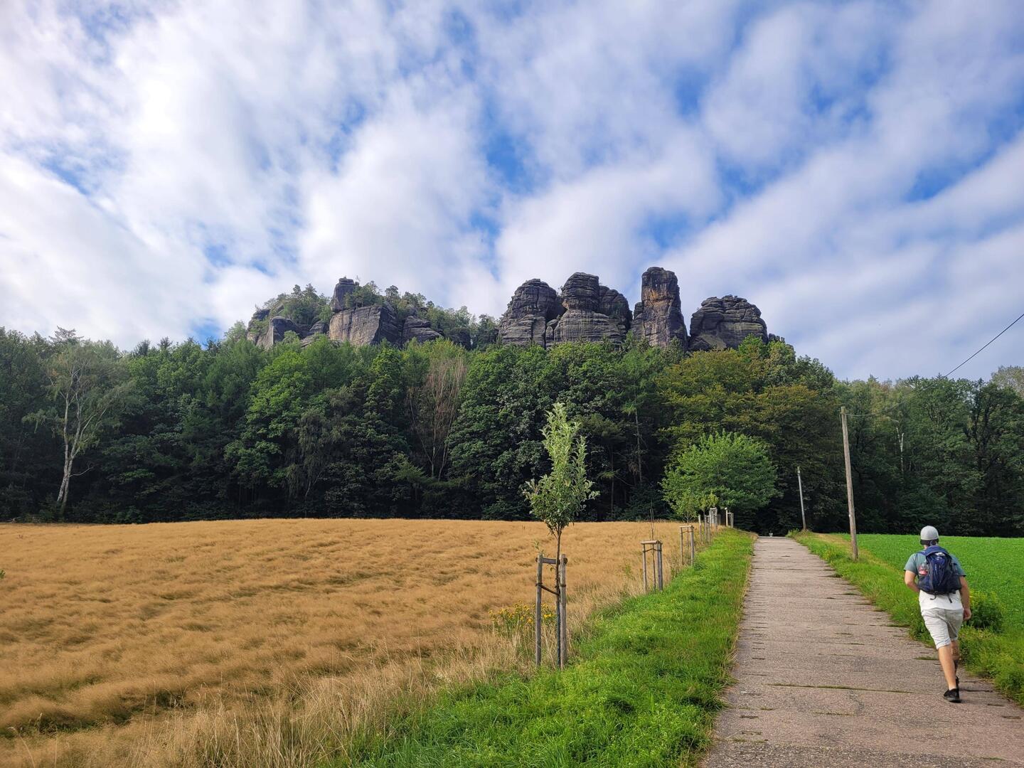 Tafelberg Pfaffensteig in Sicht