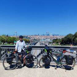 Angekommen in Istanbul. Nur noch 5km bis zum Appartement
