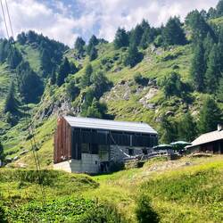 Aakunft ide Hütte de Uufstieg 1/2h schnäller gsi as aageh