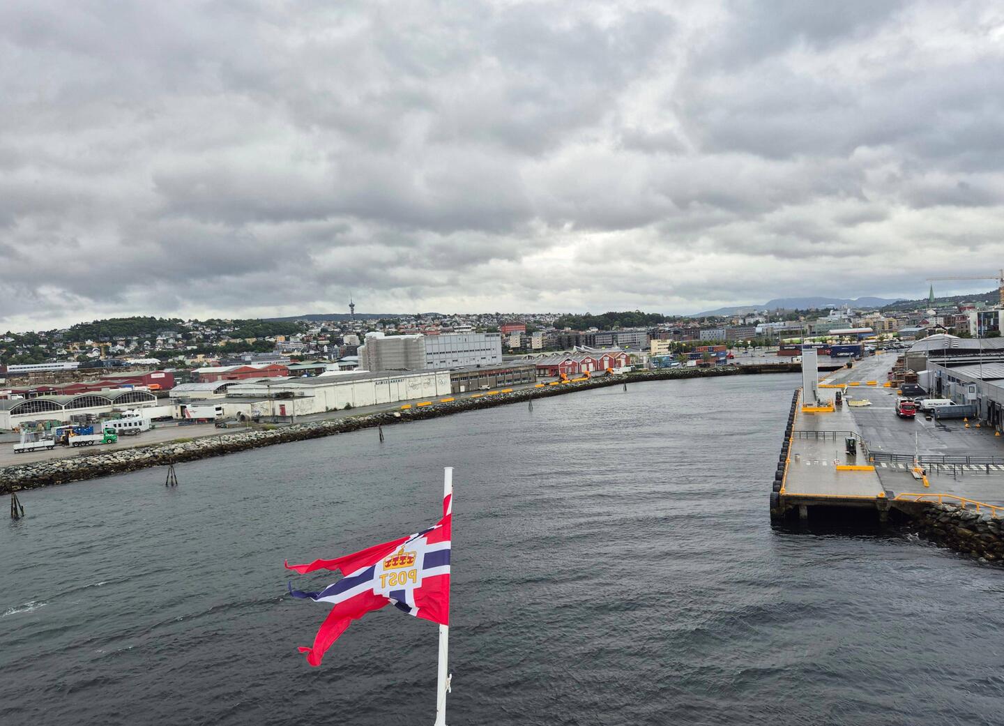 Einfahrt in Trondheim