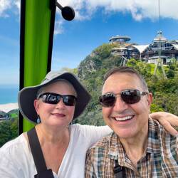 On the way up to the summit of Mount Manchinchang — Langkawi, Malaysia.
