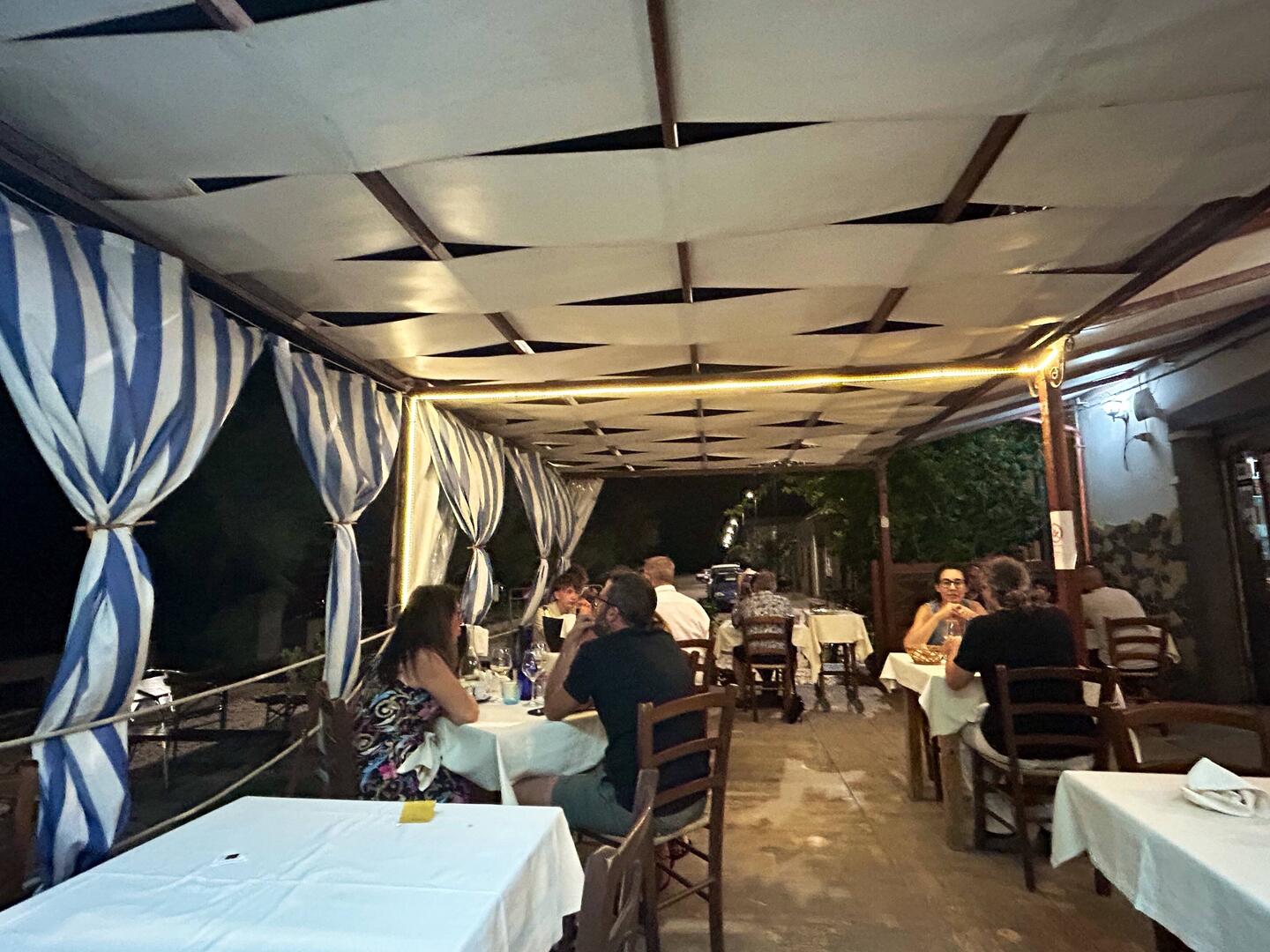 Delicious fish dinner at Ristorante Da Lucio right on the lagoon.