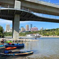 Lunch spot under the newest bridge