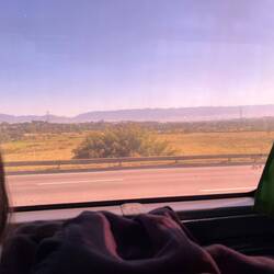 Tanja genießt den Ausblick