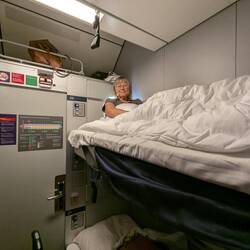 My first sleeper car experience!