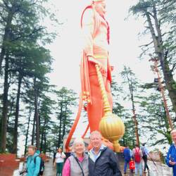 Up at the temple
