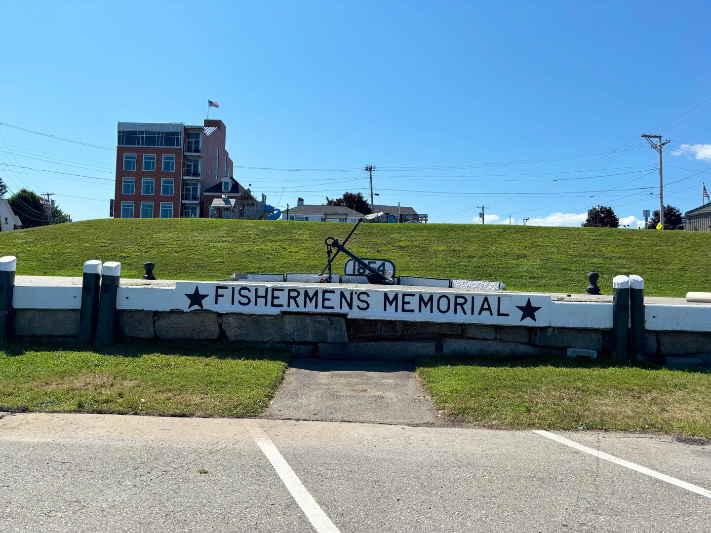 Rockland harbor park, the last 2 times we were here this area was filled with people