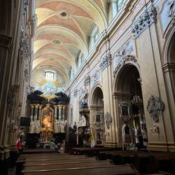 Inside the basilica of archangel Michael
