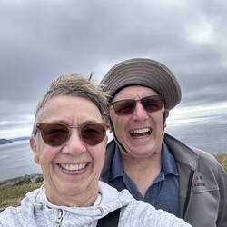 It's windy on Signal Hill!