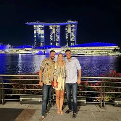 Reunion mit Dominik in Singapur