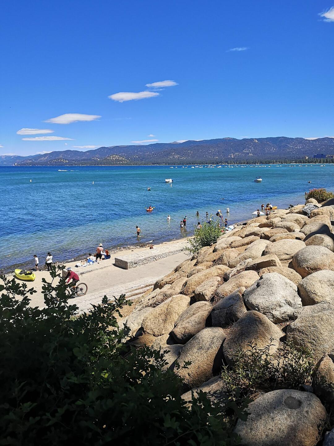 Der Strand in South Lake Tahoe