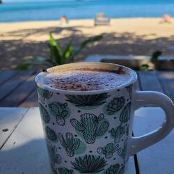 Kaffee am Strand