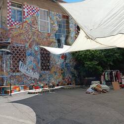 Army barracks became art studios became squats became venues...no doubt soon to be vegan restaurants