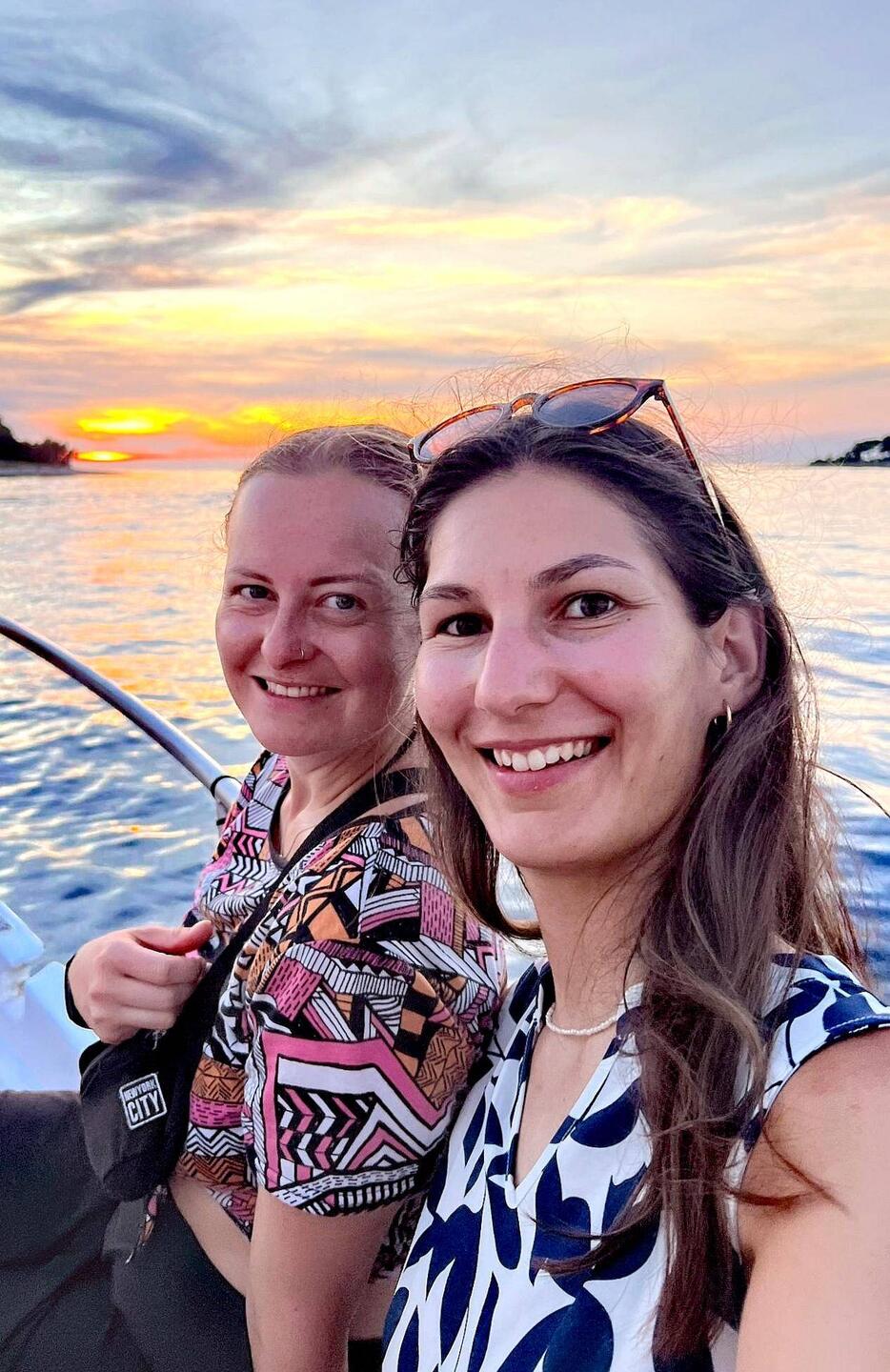 Sonnenuntergang vom Meer aus. 🌇