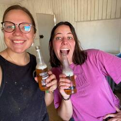 Verdientes Bier nach dem allerletzten Run 🍻