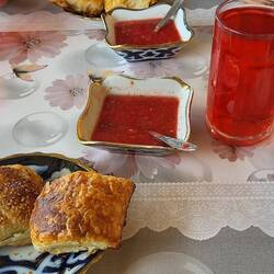 Frisch gebackene Somsa