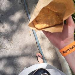 Samosas vom berühmten Samosatypen zur Stärkung