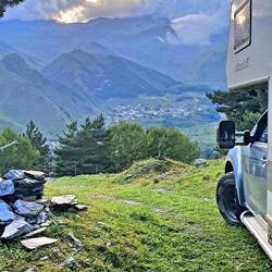 Aussicht nach Stepanzminda