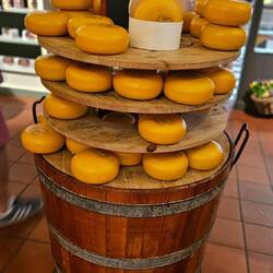 We sampled lots of Gouda.